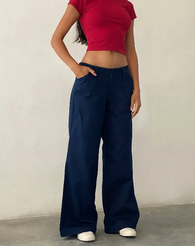 Sale Event, Prices Rock Kaomy Wide Leg Trouser in Navy