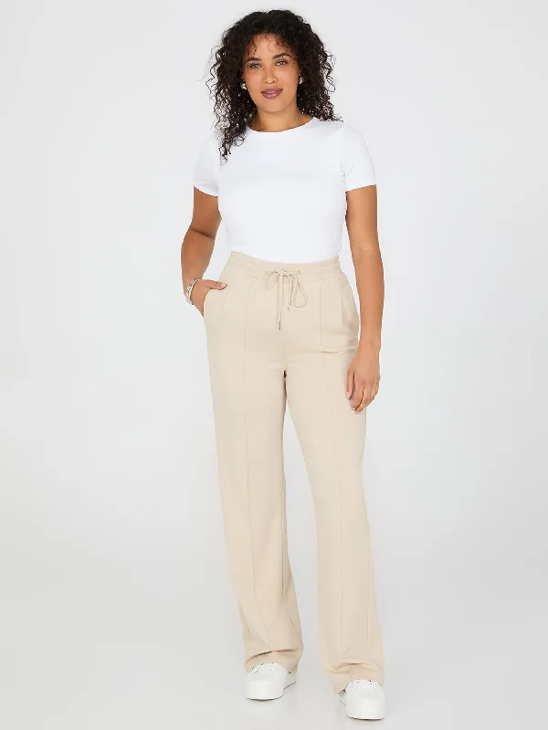 Trendy Women's Outfits for Casual Wear Front Pintuck Wide-Leg Pants