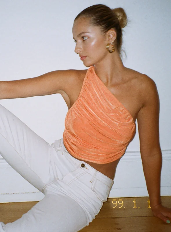 Clothing Sales The Goddess Crop Orange