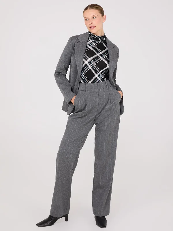 Trendy Aesthetics Pinstripe Wide-Leg Pants