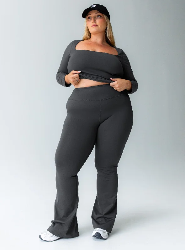 Must Haves Integrity Activewear Yoga Pants Grey Curve