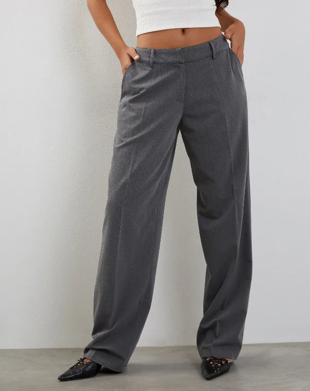 Browse Our Top Products Sirkia Low Rise Tailored Trouser in Charcoal