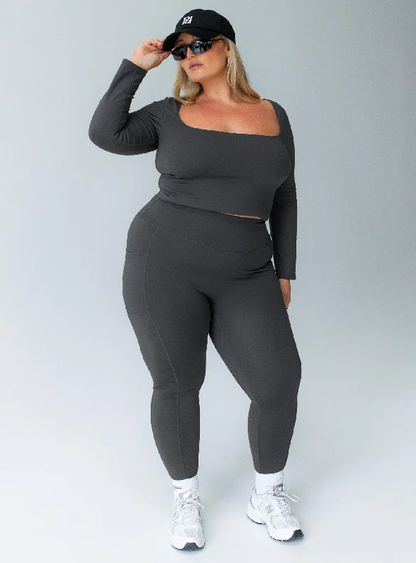 Flash Sale Starts Unstoppable Activewear 7/8 Leggings Grey Curve