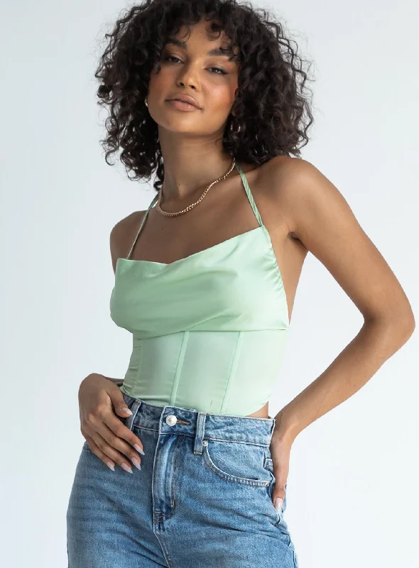 Season Appropriate Women's Collection Michelle Top Green