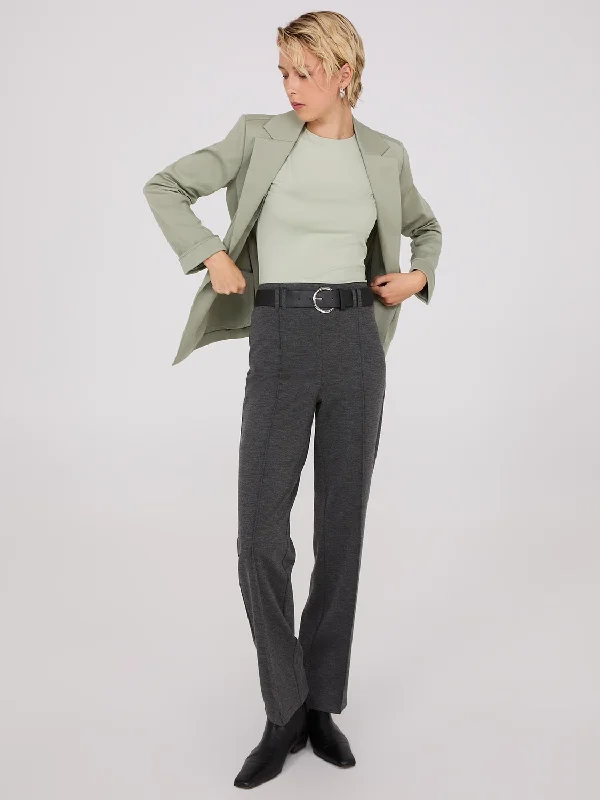 Chic Women's Clothing for Work and Travel High Rise Straight Leg Pants