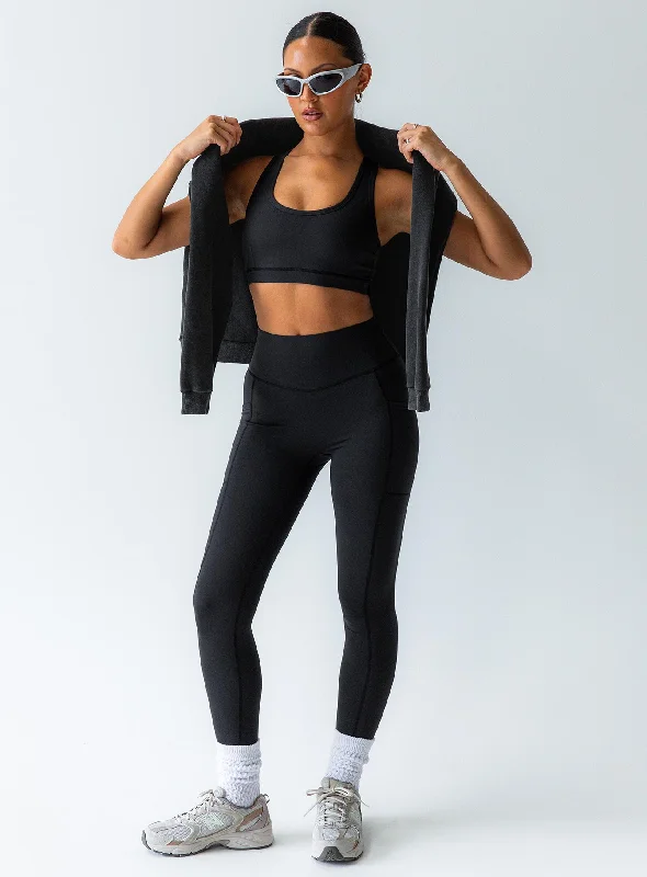 Fashion Women's Clothing Achieve Activewear Leggings Black