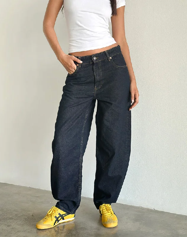 New Season Fashion Preview High Rise Barrel Jean in Indigo