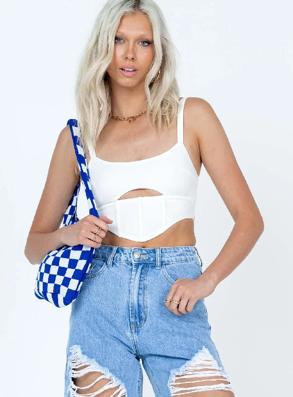 Online Boutiques Affordable Haylen Top White