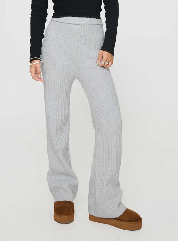 Best Deals Of The Season Templa Knit Pants Grey Marle