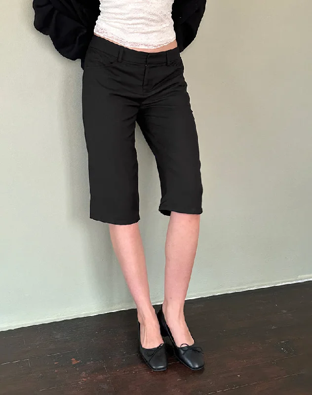 Hot Deals Tuni Capri Trousers in Tailoring Black