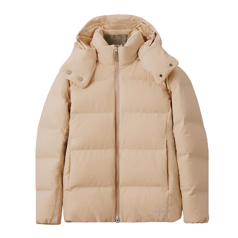 Stylish Savings Women's Descente MIZUSAWA DOWN JACKET "ANCHOR-L" IRISH CREAM BEIGE