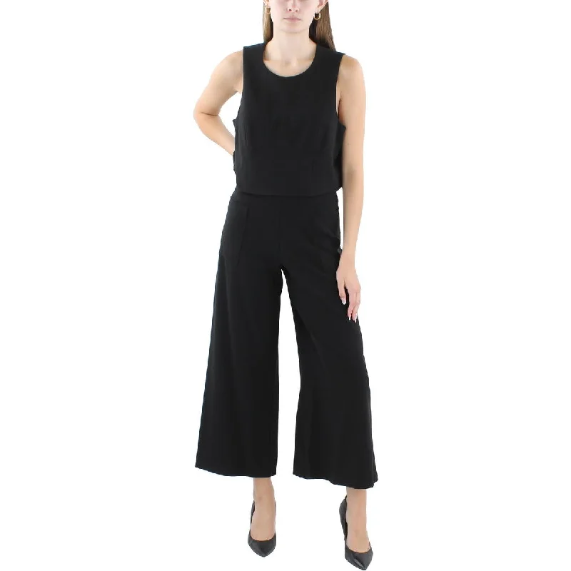 Bold and Elegant Women's Fashion Black Halo Womens 2 PC Sleeveless Jumpsuit