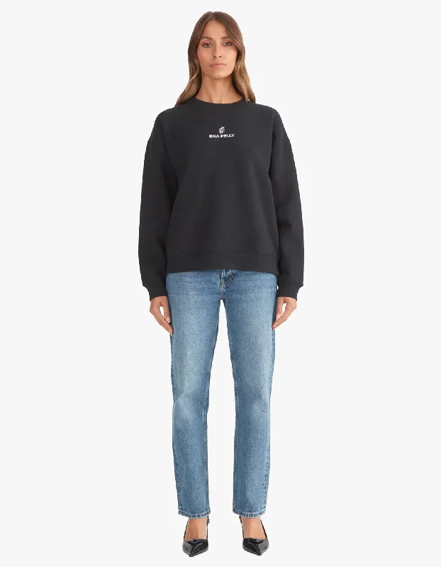 Limited Time Offer Lexi Monogram Sweater - Black