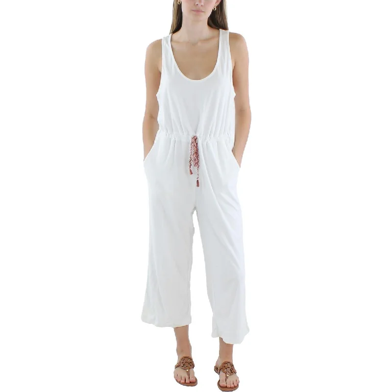 Trendy Outfits For Ladies Mod-O-Doc Womens Belted Cotton Jumpsuit