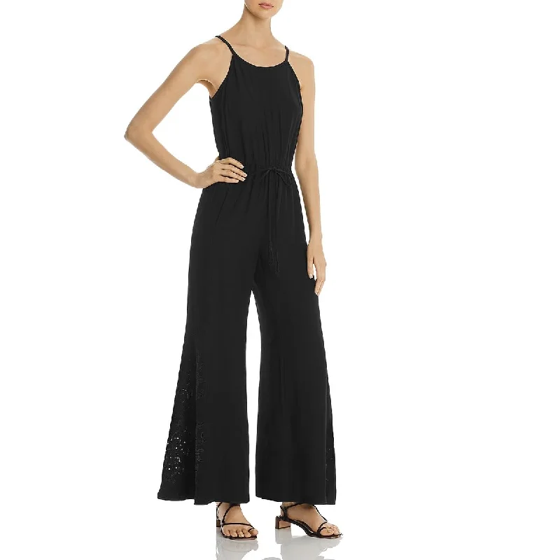 Signature Style Essentials Kobi Halperin Womens Elsie Wide Leg Embroidered Jumpsuit