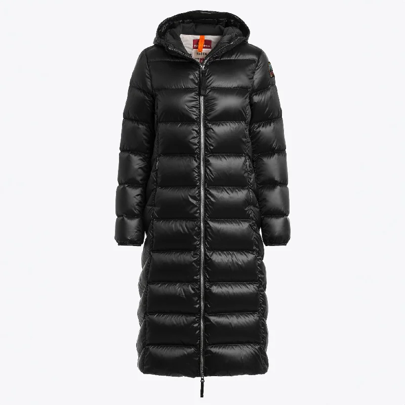 Fashion-forward Women's Wear Long Puffers LEAH Black