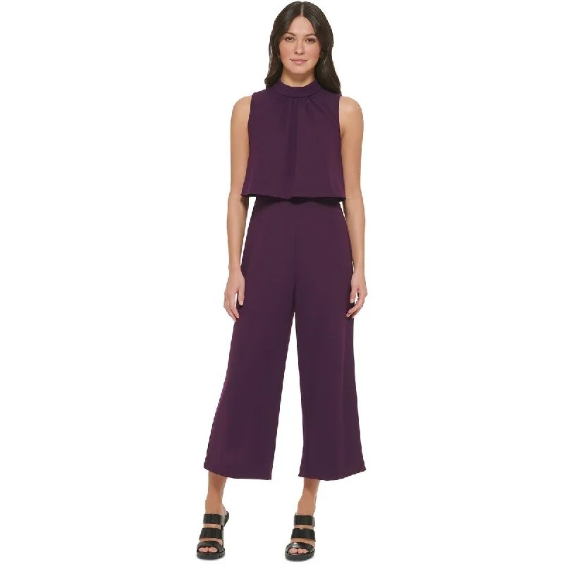 Exclusive Discount DKNY Womens Drapey Crepe Jumpsuit