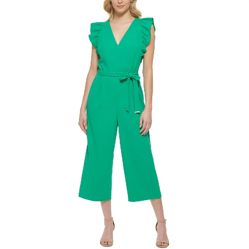 Clearance Event Tommy Hilfiger Womens Petites Crepe Jumpsuit