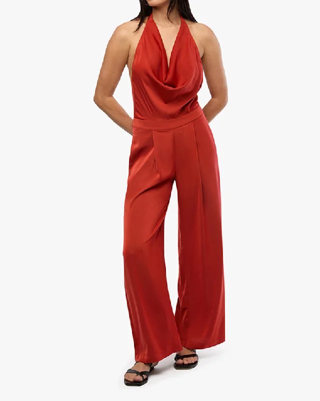 Chic Women's Outfit Ideas Halter Jumpsuit