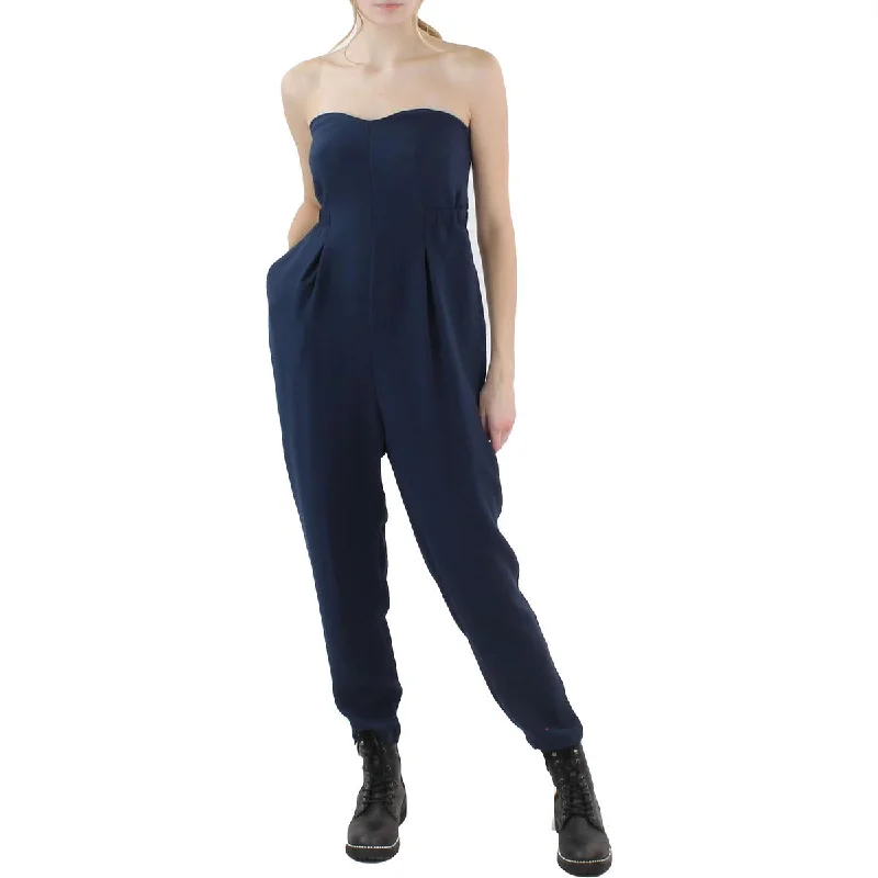 Street Style Fashion Collective Concepts Womens Strapless Cocktail Jumpsuit