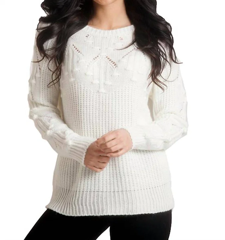 Everyday Women's Fashion Trends Knit Sweater In Ivory