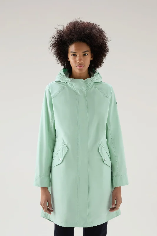 Everyday Fashion Long Summer Parka in Urban Touch HARBOR GREEN