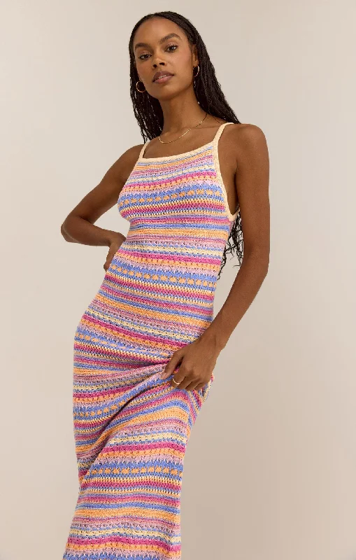 Comfortable Loungewear for Women Santa Cruz Stripe Midi Dress