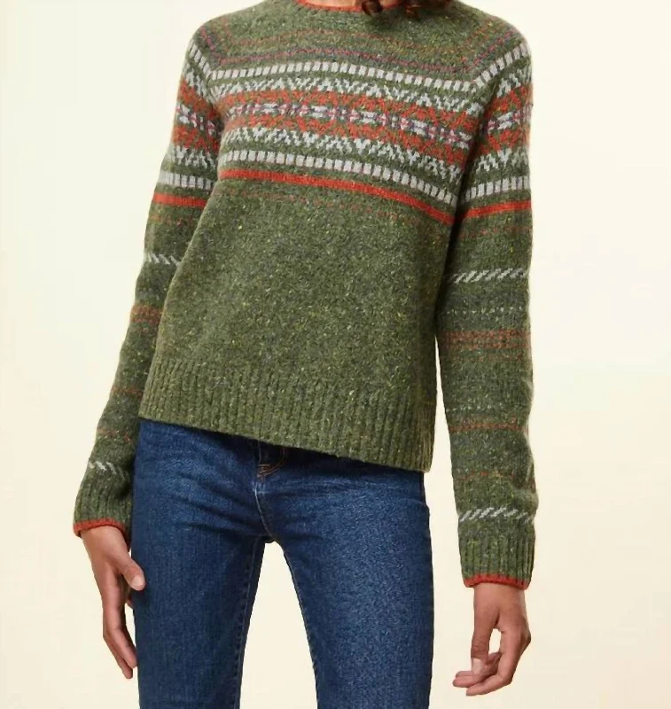 Modern Casual Clothing Maria Pullover Sweater in Forest