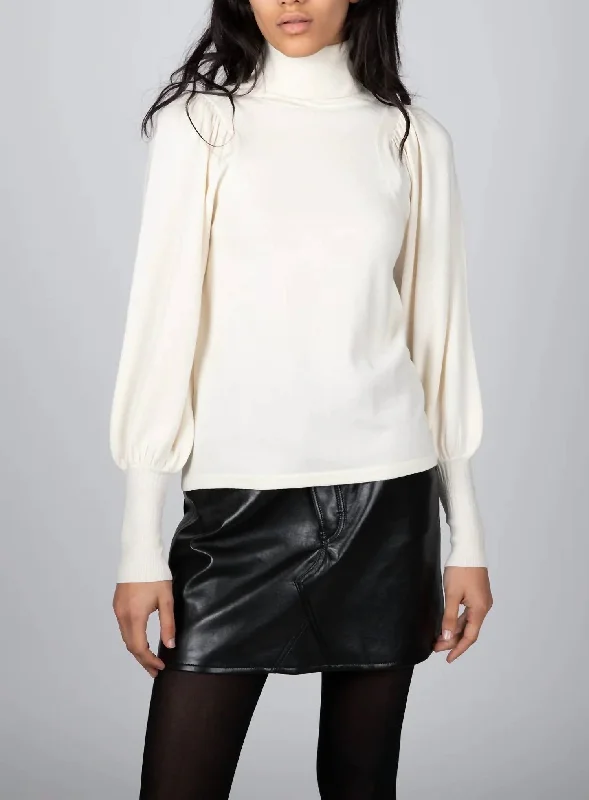 Cool Prices Dewi Turtleneck Sweater in Ivory