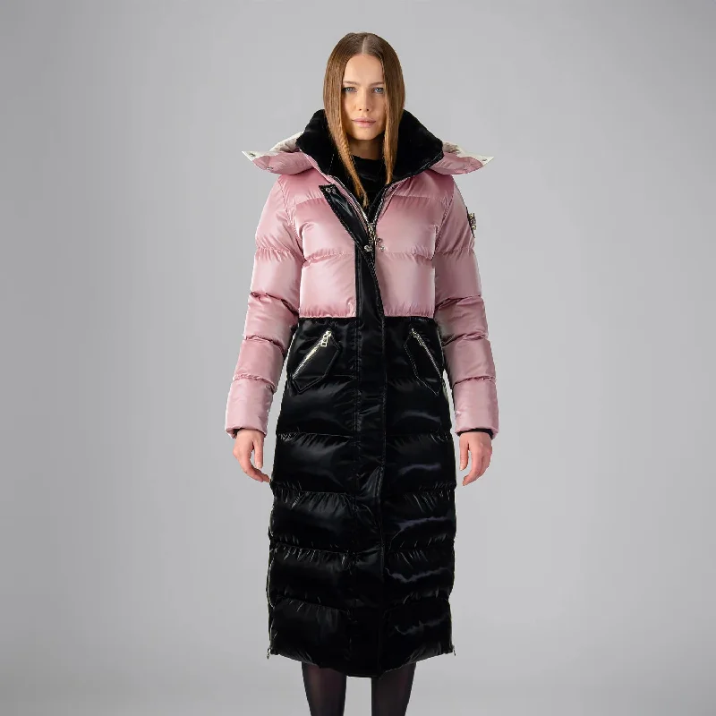 Ride The Style Wave Women's Bird Of Paradise Coat - Arctic Rose/all Wet Black