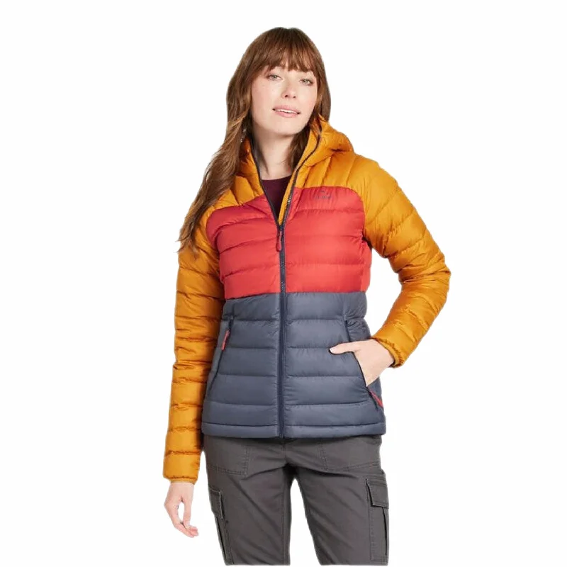 Minimalist Women's Fashion Clothing W's Bean's Down Hooded Colorblock Jacket