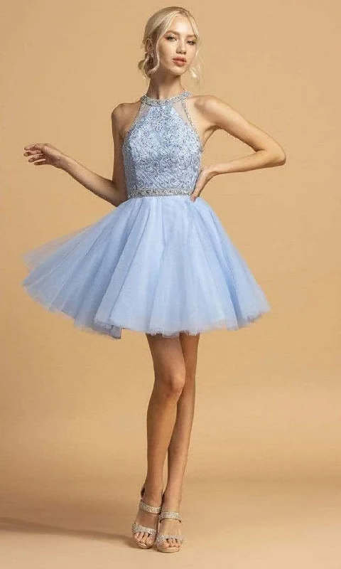 Special Offer For You Aspeed Design - S2095 Beaded Halter Tulle Dress