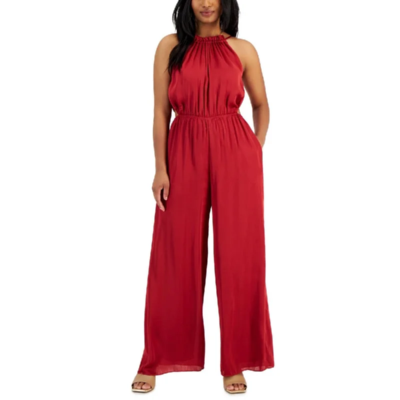 Fashion Forward Femme Taylor Womens Cut-Out  Jumpsuit