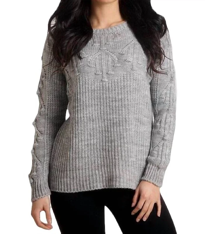 Athleisure Wear Special Offer Knit Sweater In Gray