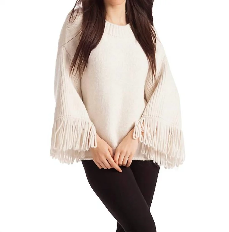 Versatile Wardrobe Essentials Amia Ribbed V-Neck Sweater In Ivory