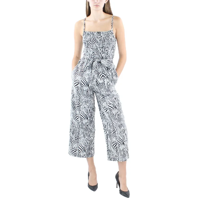 Glamorous Evening Wear MICHAEL Michael Kors Womens Linen Blend Linen Jumpsuit