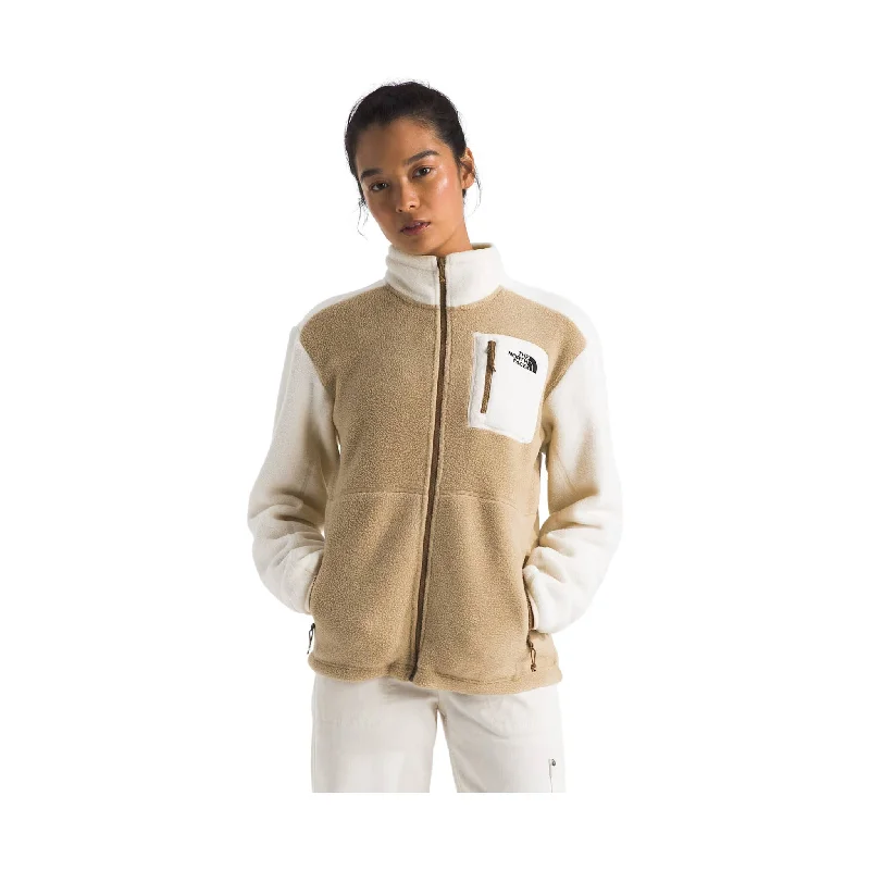 Big Sale Event The North Face Women's Yumiori Full Zip Fleece - Khaki Stone/White Dune/Utility Brown