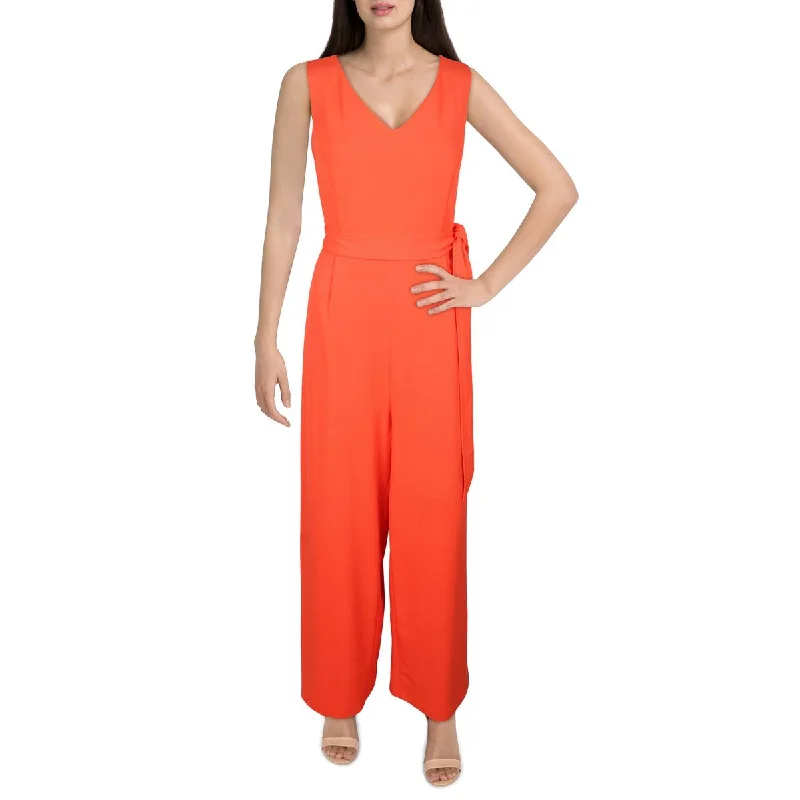 Elegant Women's Clothing Calvin Klein Womens Sleeveless Crop Jumpsuit