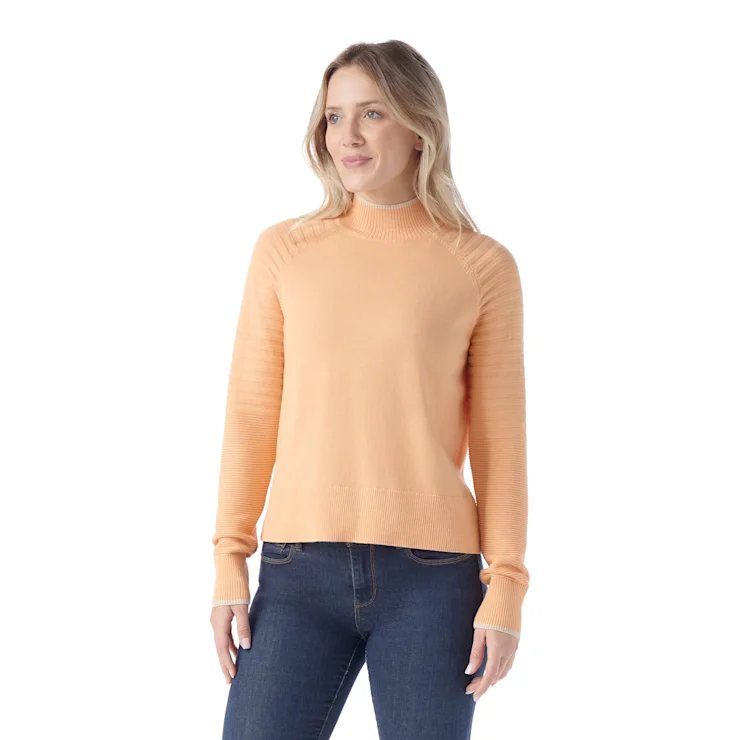 Workwear Fashion for Women Smartwool Women's Edgewood Mock Neck Sweater