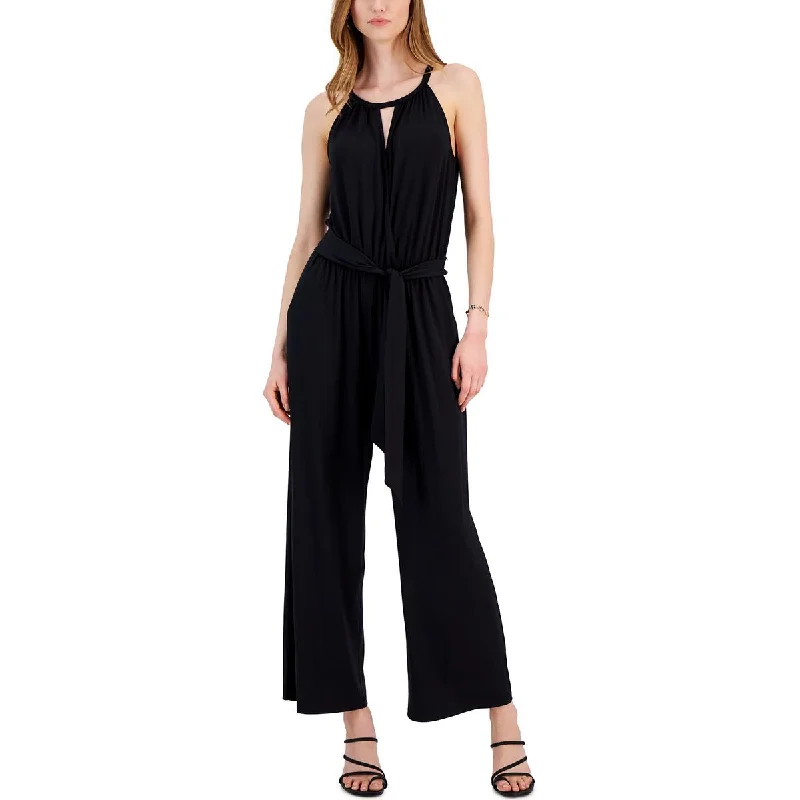 Women's Stylish Outerwear Studio by JPR Womens Surplice Knit Jumpsuit