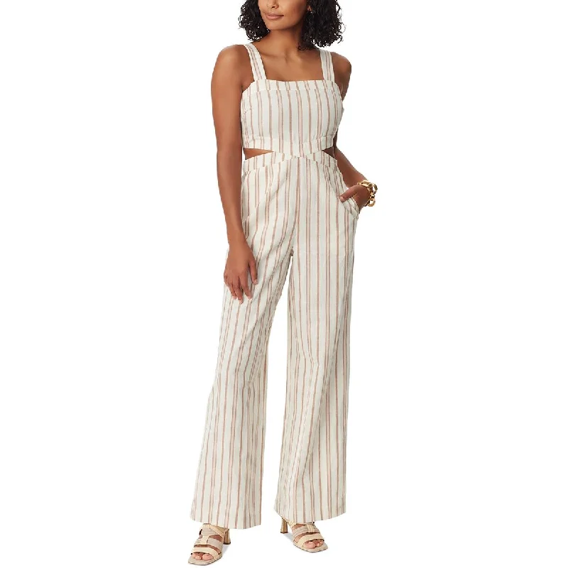 High-End Women's Apparel Sam Edelman Womens Cutout Wide Leg Jumpsuit