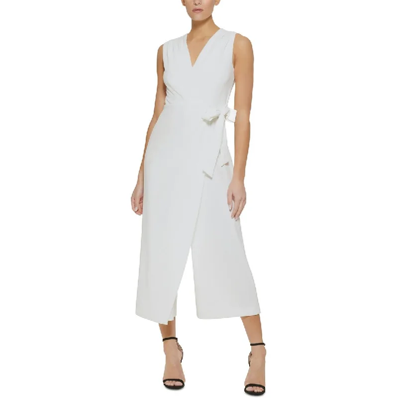 Clothing Sale DKNY Womens Surplice Cropped Jumpsuit