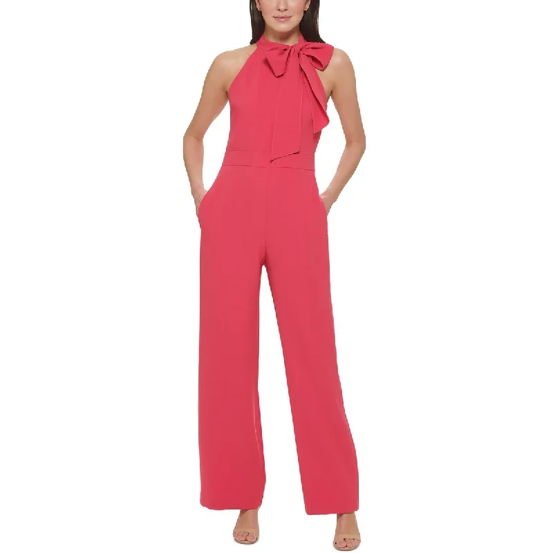 Comfort Meets Fashion Vince Camuto Womens Crepe Bow Jumpsuit