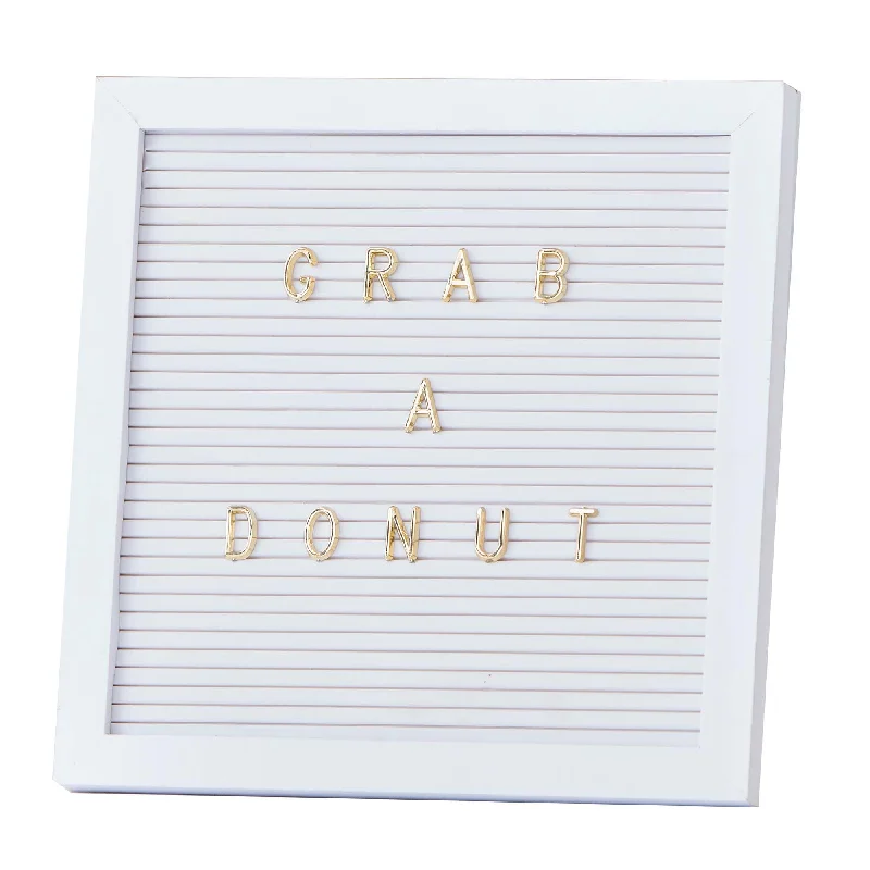 End Of Season Sale White Peg Board With Gold Letters, 1 Count