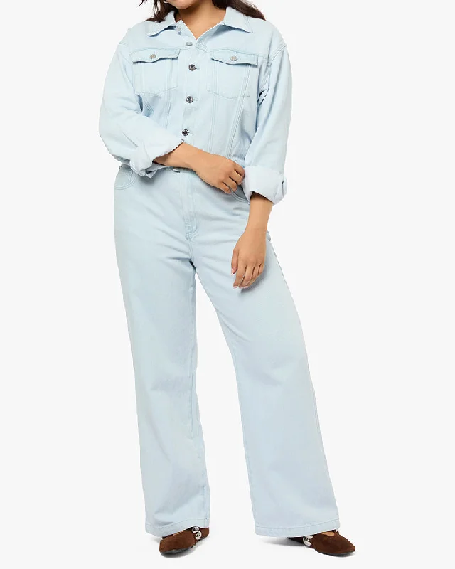 Luxury Women's Fashion Relaxed Denim Jumpsuit