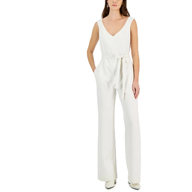 End Of Season Clearance Donna Karan Womens Crepe Belted Jumpsuit