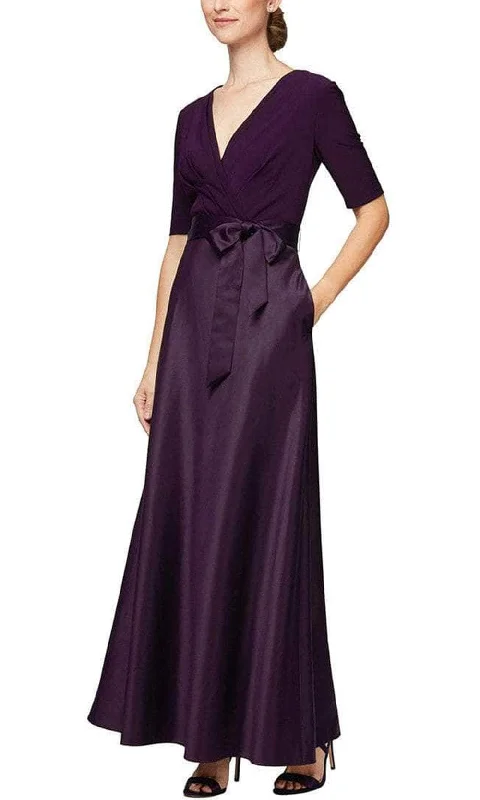 Boutique Styles Alex Evenings - 82351533 V-Neck Jersey Long Dress