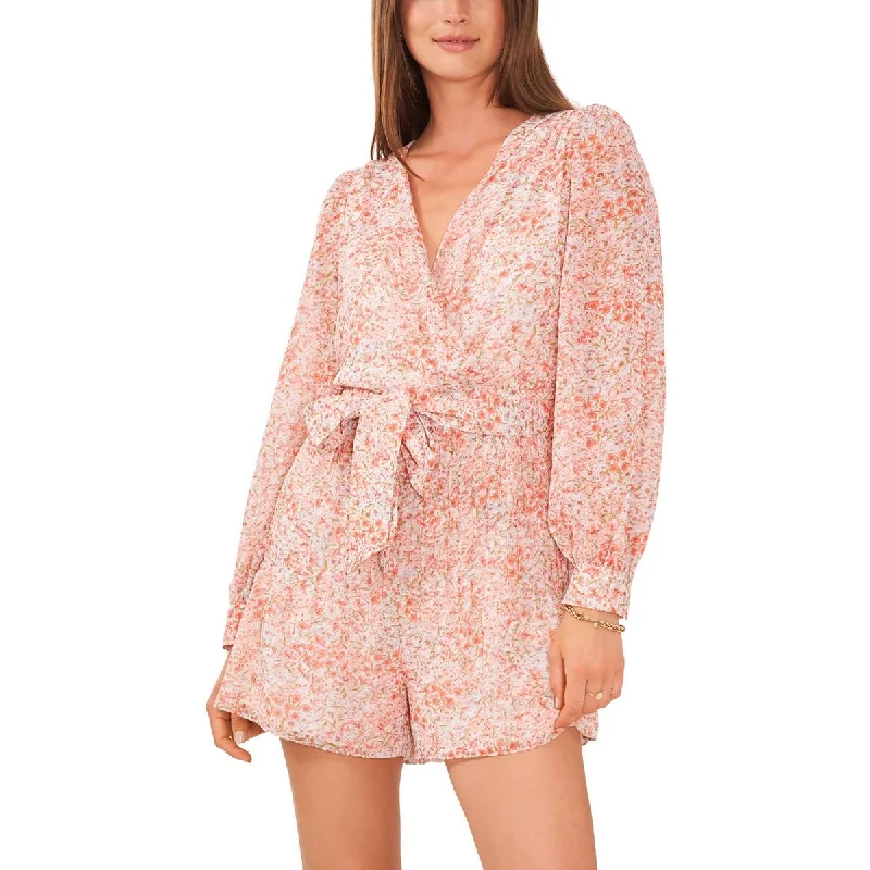 Explore What's New 1.State Womens Chiffon Surplice Romper