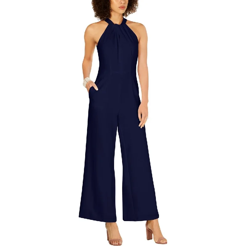 Season Appropriate Women's Collection Julia Jordan Womens Crepe Halter Jumpsuit