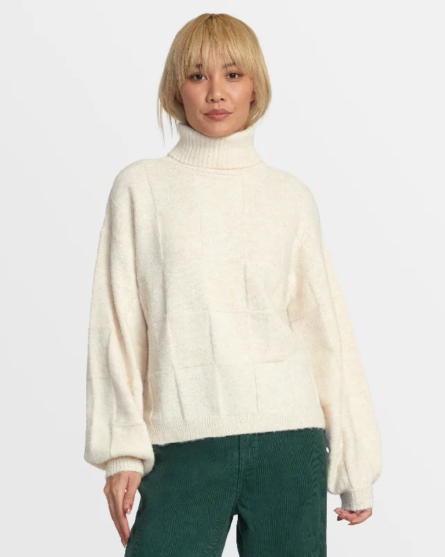 New Arrival Discount RVCA VINEYARD TURTLENECK SWEATER - OATMEAL